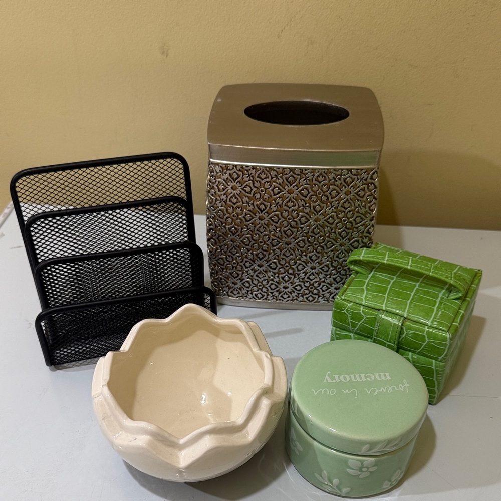 Bundle Decorative Tissue Box , Desk Accessories Jewelry box & Jewelry cases